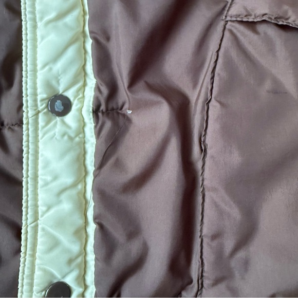 Vintage AVENTURA Grunge Brown Tan Cream Puffy Vest Earth Tones XL - Picture 10 of 13
